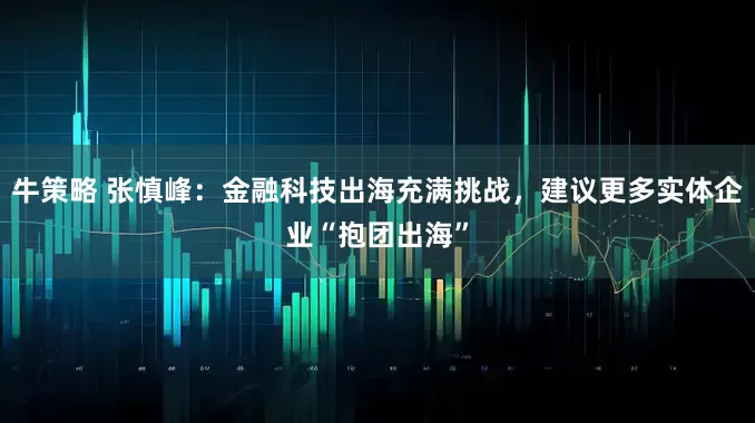 牛策略 张慎峰：金融科技出海充满挑战，建议更多实体企业“抱团出海”