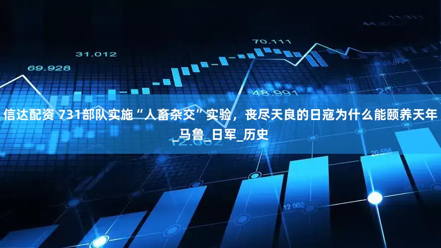 信达配资 731部队实施“人畜杂交”实验，丧尽天良的日寇为什么能颐养天年_马鲁_日军_历史